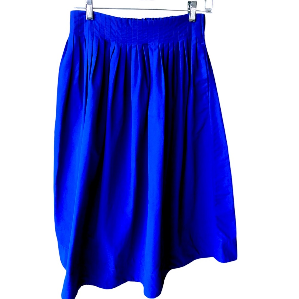 Banana Republic Blue Gathered A Line Skirt Sz XS